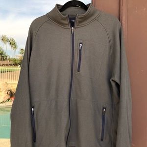 Tailor Vintage Full Zip Waffle Knit Fleece Jacket